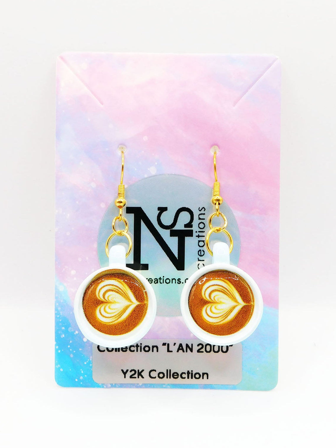Boucles d'oreilles pause-café