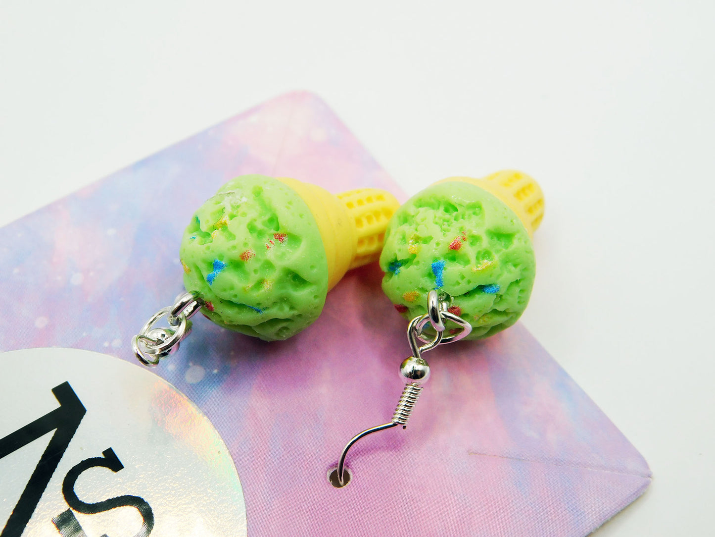 Boucles d'oreilles en forme de cornet de glace