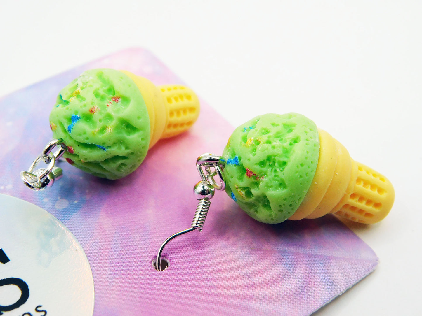 Boucles d'oreilles en forme de cornet de glace