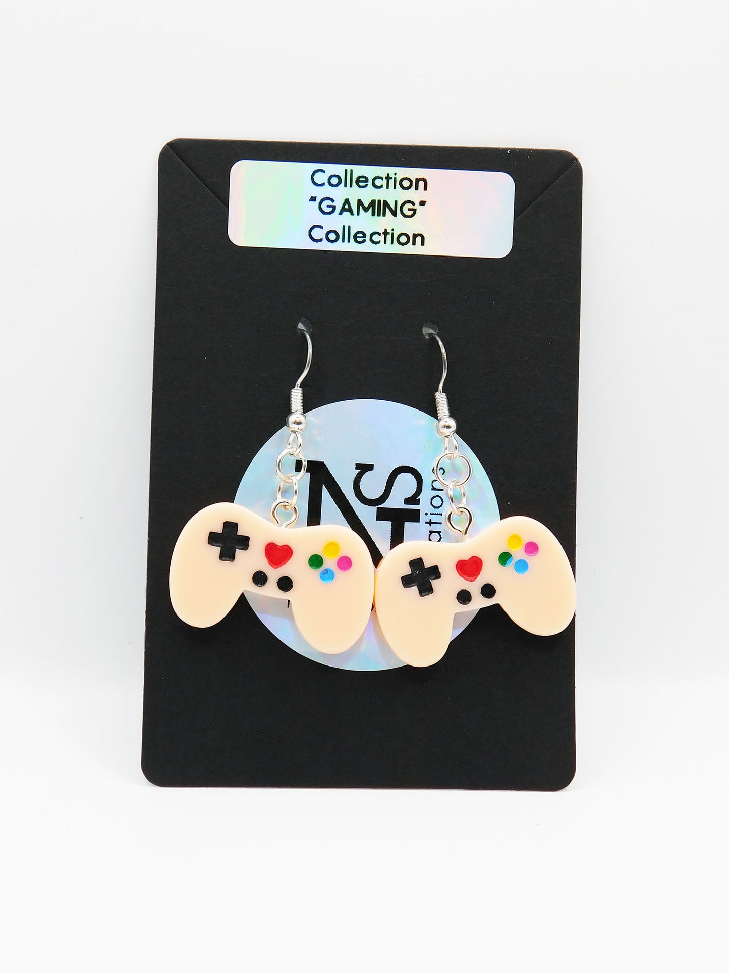 Boucles d'oreilles manette de jeu vidéo