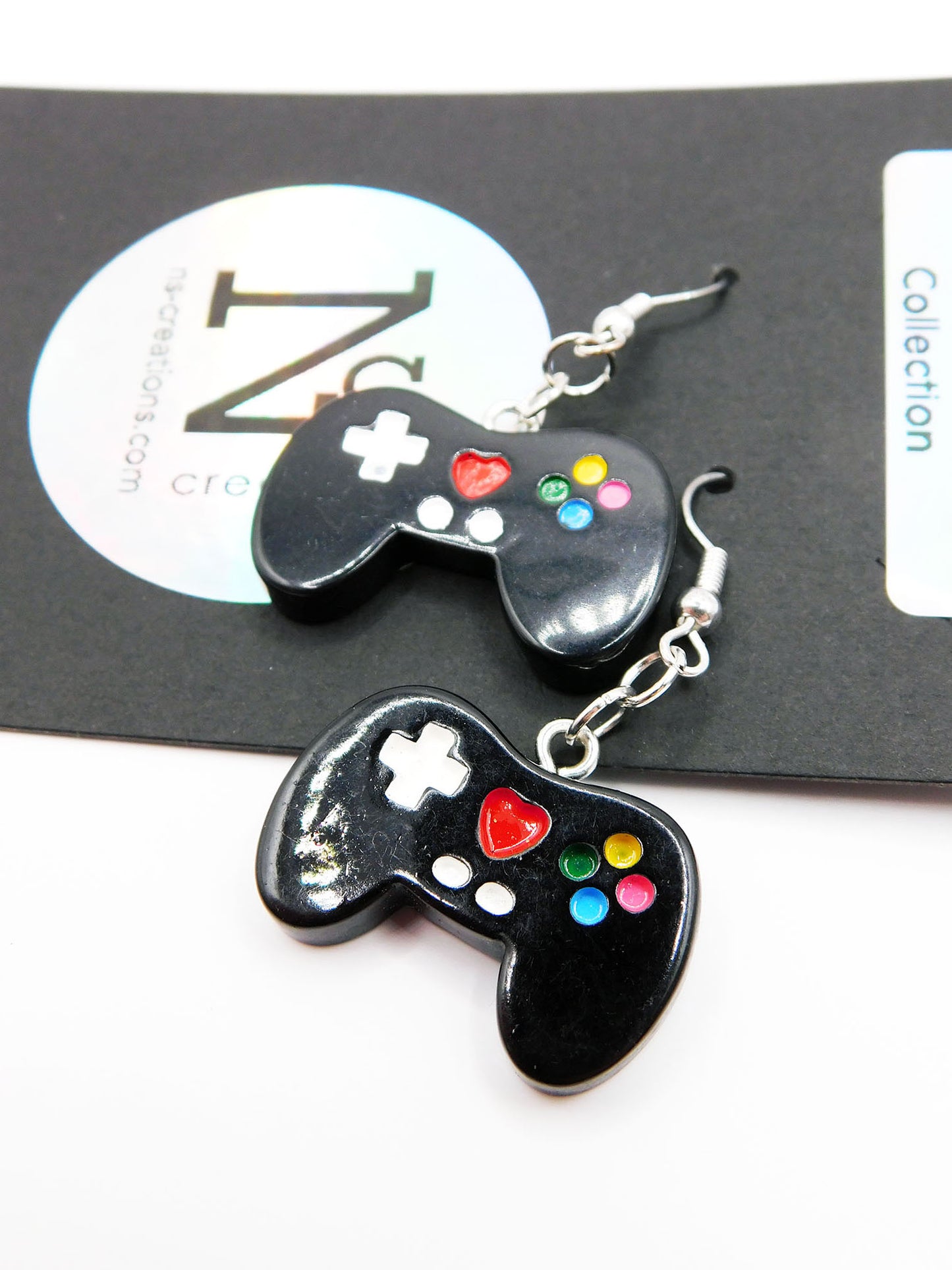 Boucles d'oreilles manette de jeu vidéo