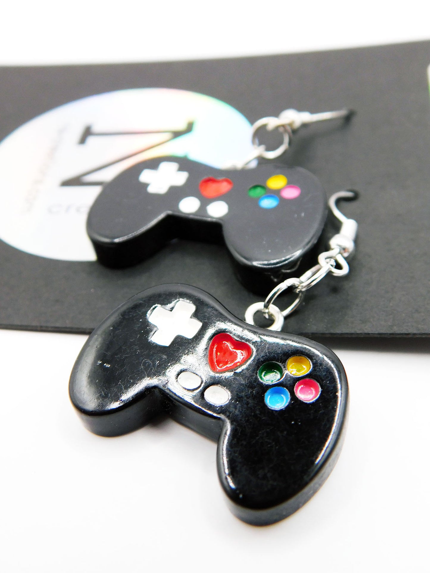 Boucles d'oreilles manette de jeu vidéo