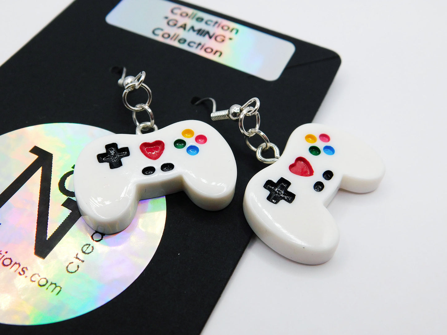 Boucles d'oreilles manette de jeu vidéo