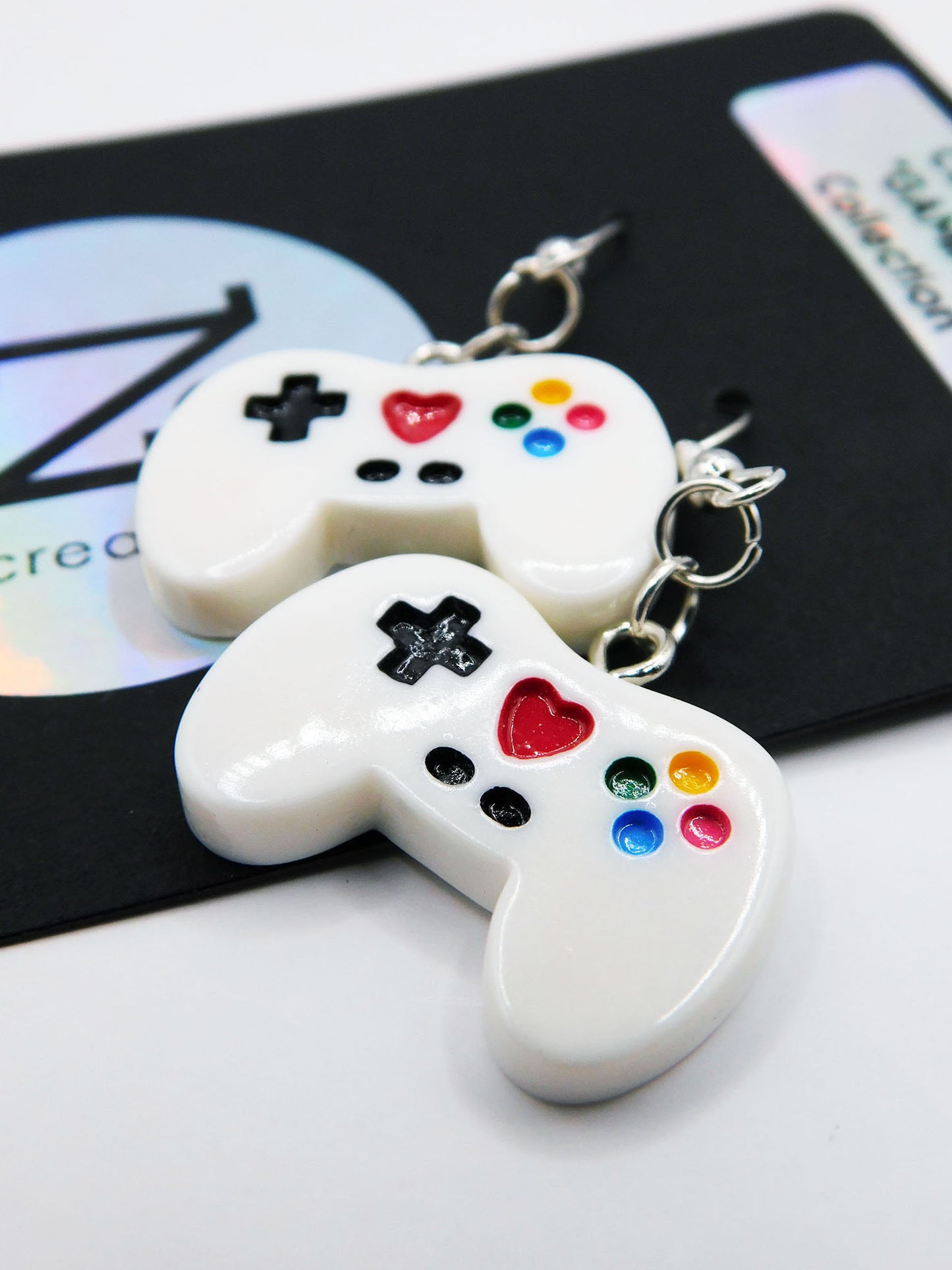 Boucles d'oreilles manette de jeu vidéo