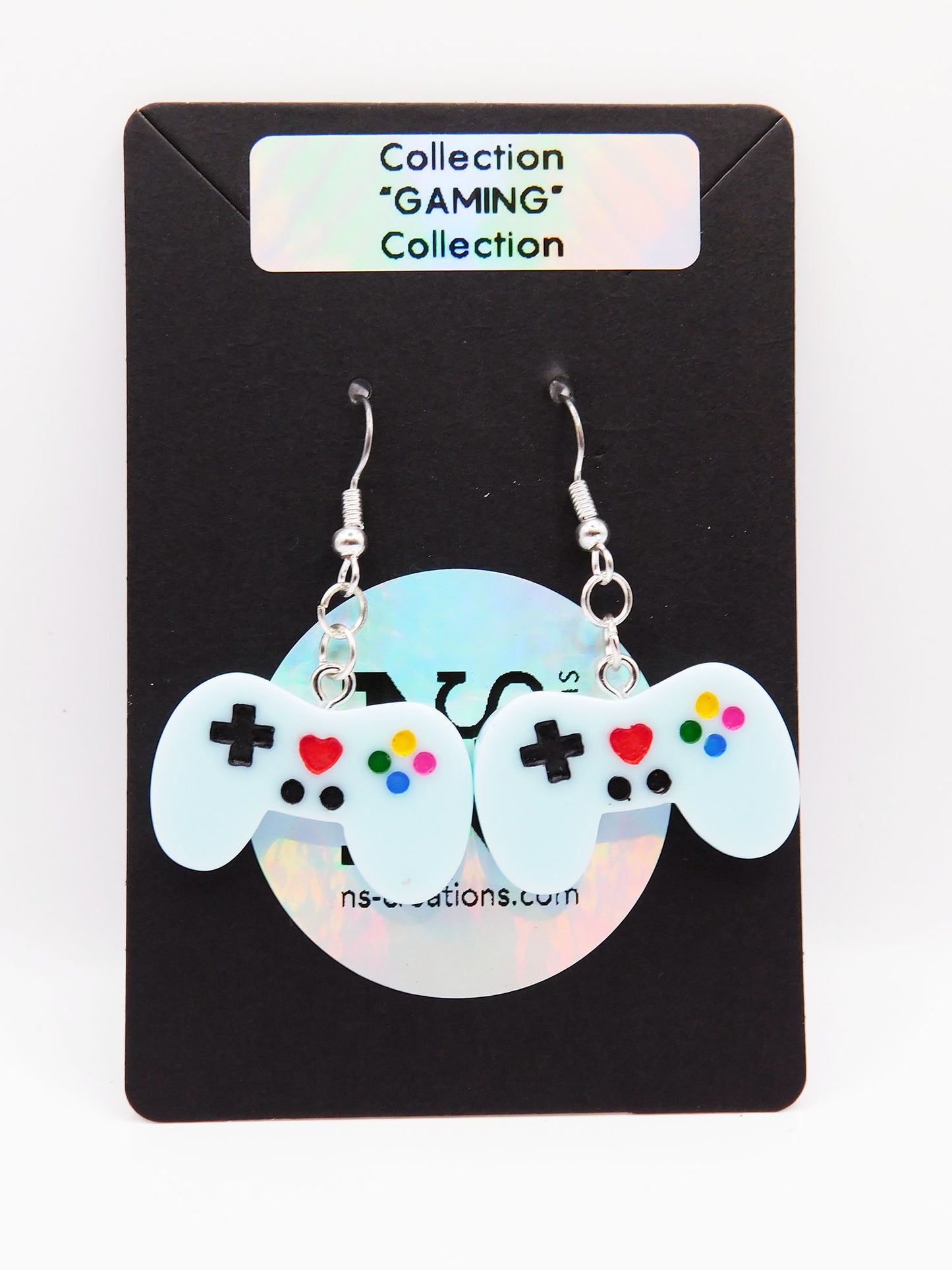 Boucles d'oreilles manette de jeu vidéo