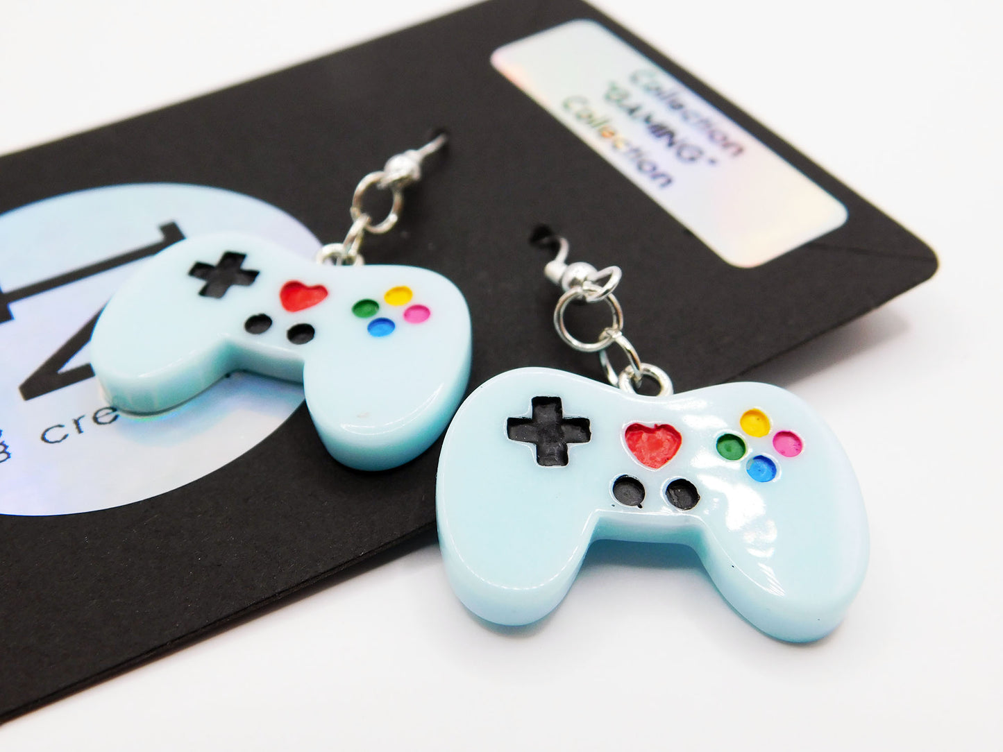 Boucles d'oreilles manette de jeu vidéo