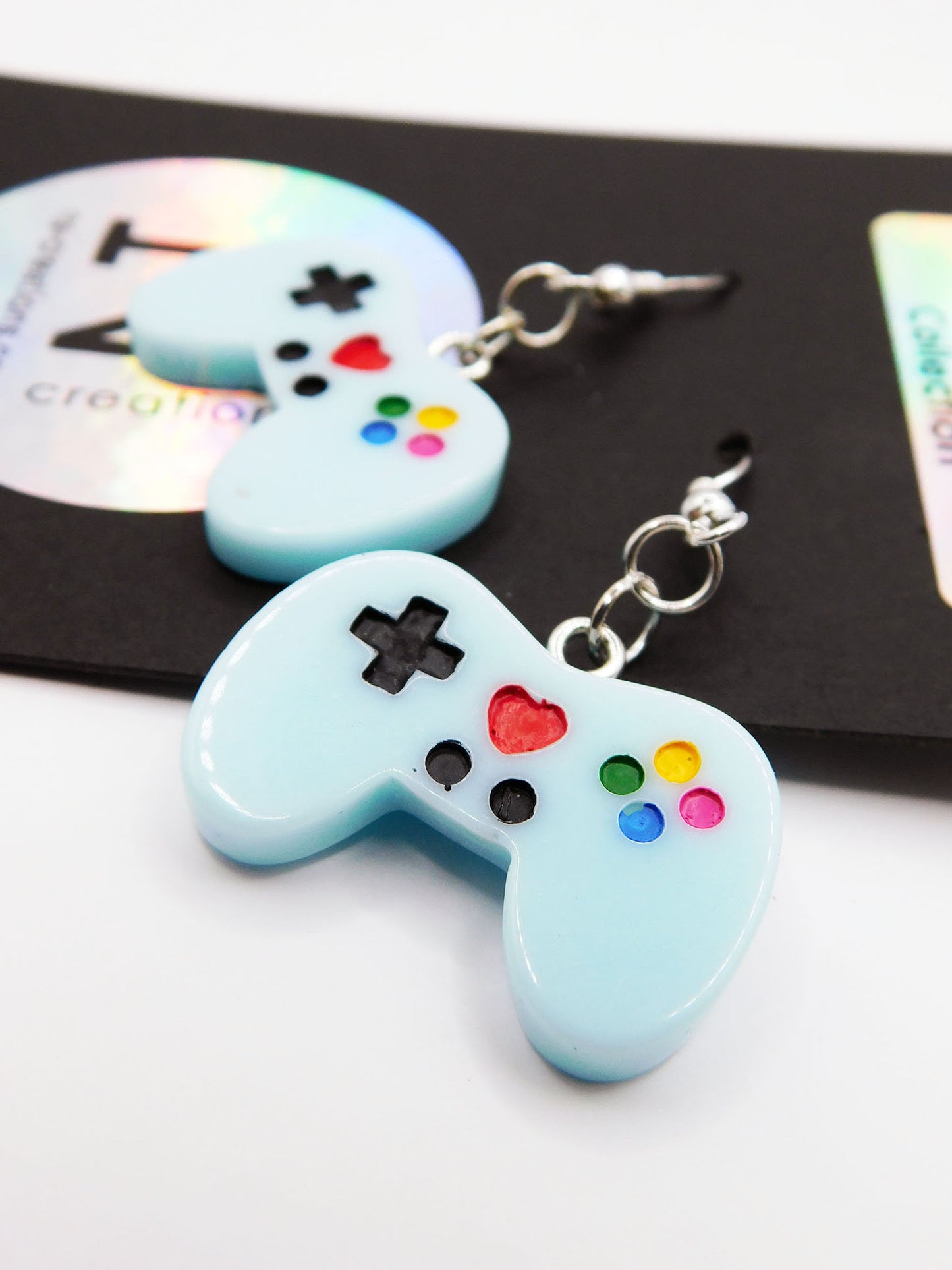 Boucles d'oreilles manette de jeu vidéo