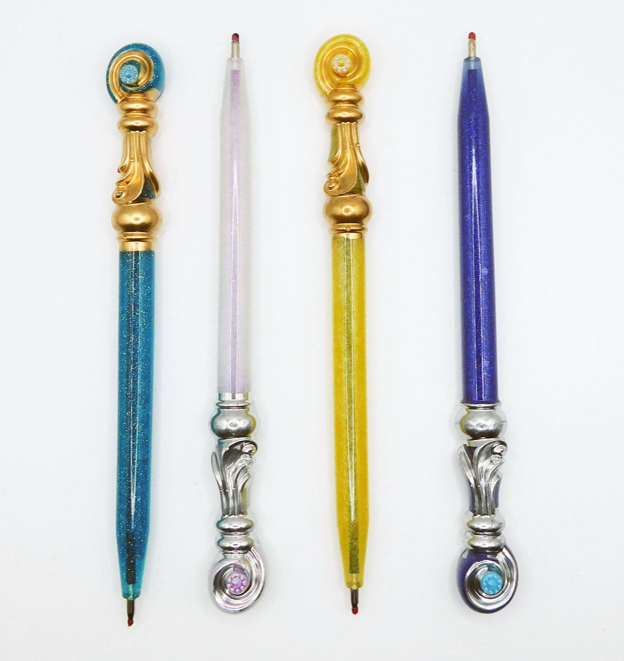Magical wand resin pen design - handmade writing accessory