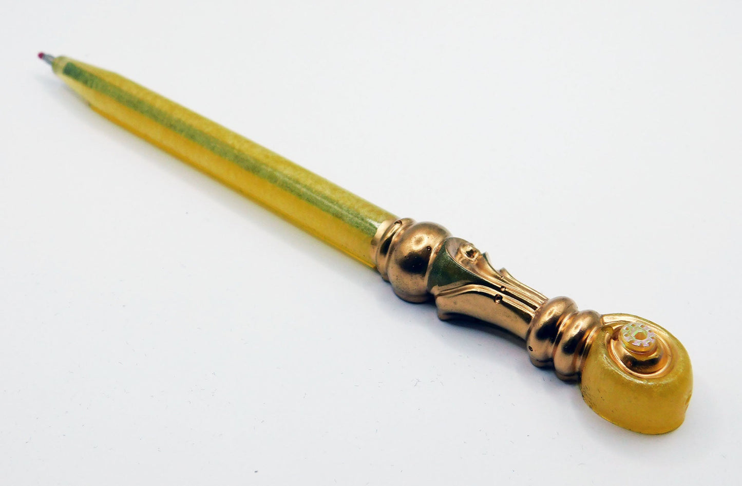 Magical wand resin pen design - handmade writing accessory