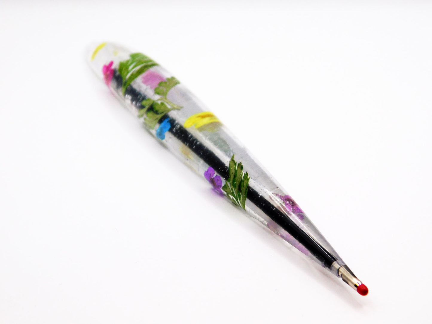 Stylos en résine faits à la main - Fleurs séchées