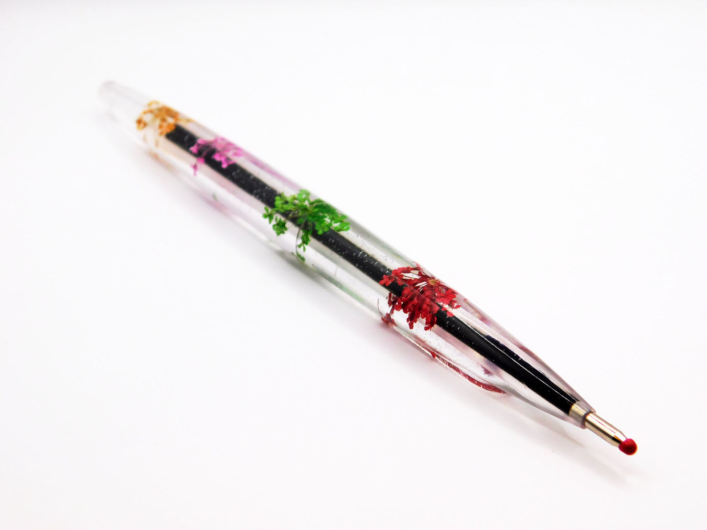 Stylos en résine faits à la main - Fleurs séchées