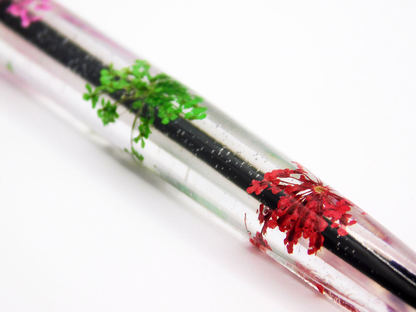Stylos en résine faits à la main - Fleurs séchées