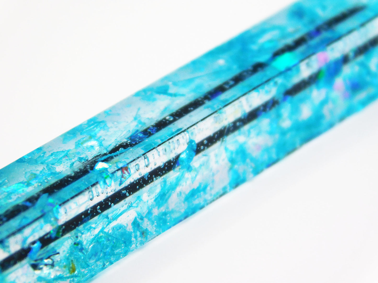 Stylos en résine faits à la main - Chatoiement holographique