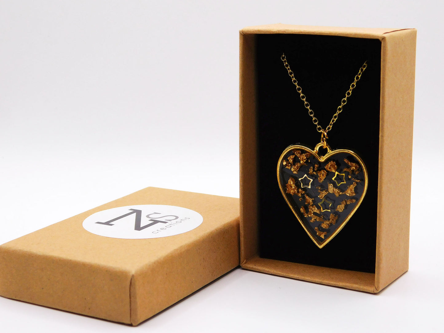 Pendentifs en cadre ouvert avec chaîne