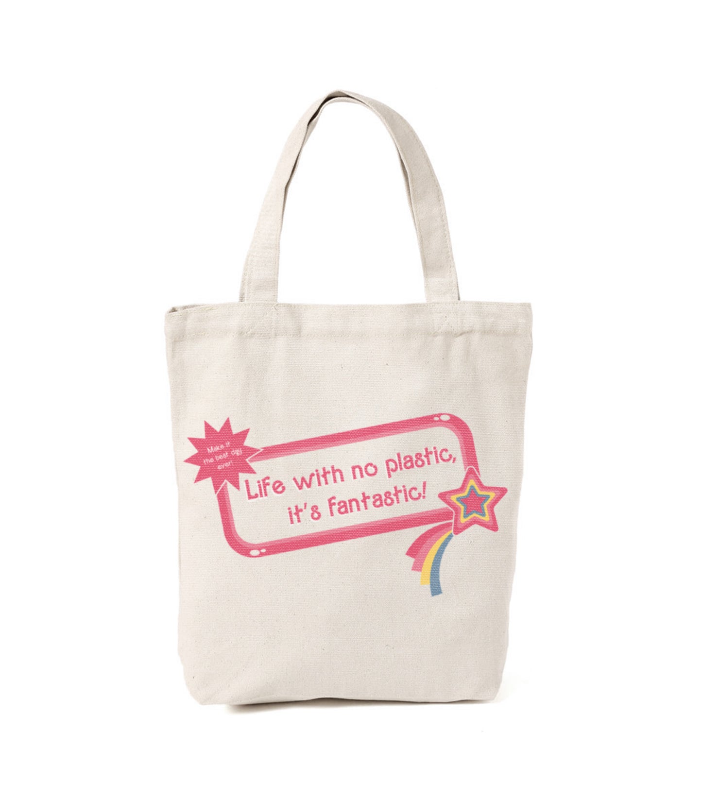 Sac fourre-tout "Aucun plastique, c'est fantastique"