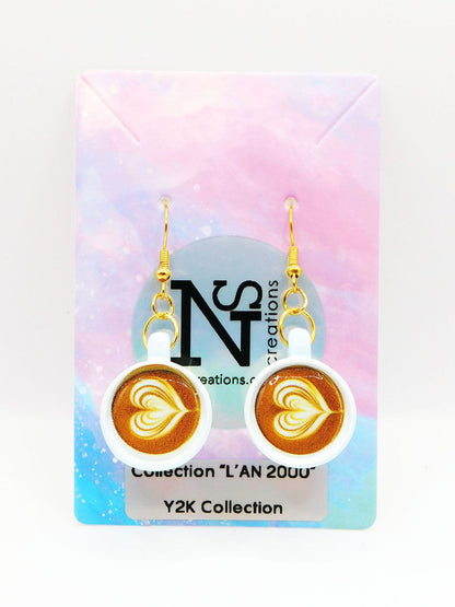 Boucles d'oreilles pause-café