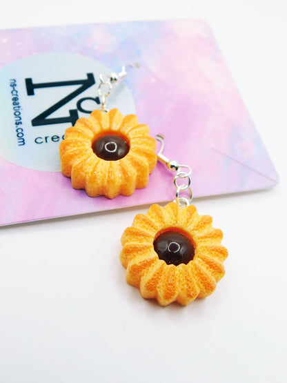Boucles d'oreilles en forme de pâtisseries
