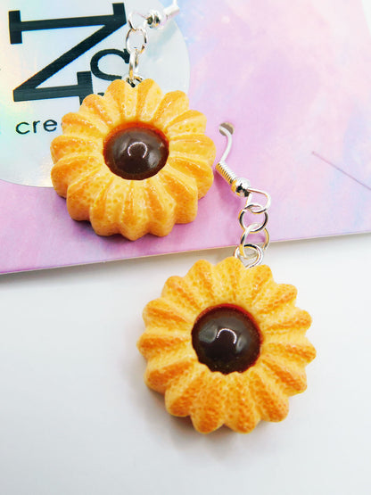 Boucles d'oreilles en forme de pâtisseries