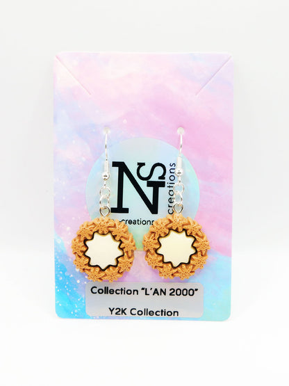 Boucles d'oreilles en forme de pâtisseries