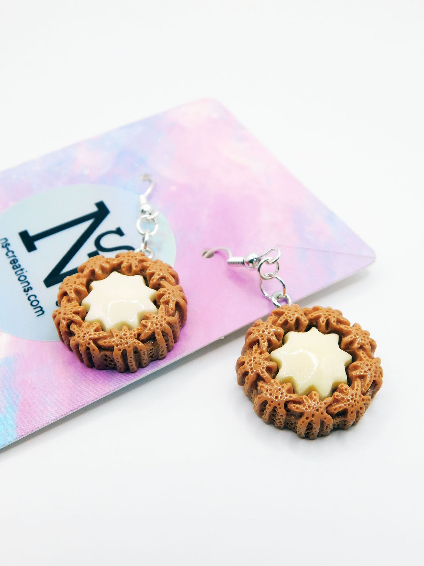 Boucles d'oreilles en forme de pâtisseries