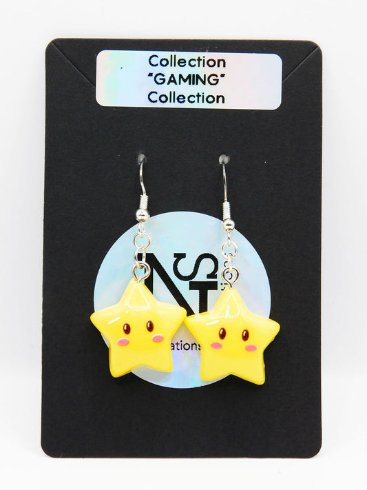 Boucles d'oreilles rétro gaming