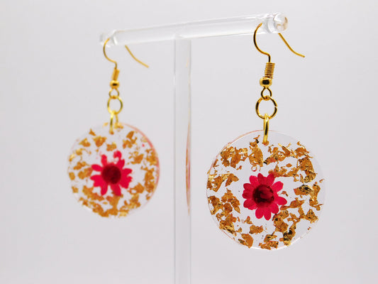 Golden Flower Earrings