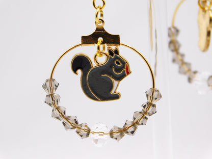 Cute Animal Hoop Earrings